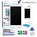 Qi-Eu LCD Display For iPhone 6 PLUS 5.5 inch Touch Screen Digitizer Replacement Assembly-White, Repair Tools Kit and Instructions are Included