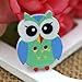 Polytree 50pcs Multicolored Cartoon Animal 2 Holes Wood Sewing Buttons (Owl)