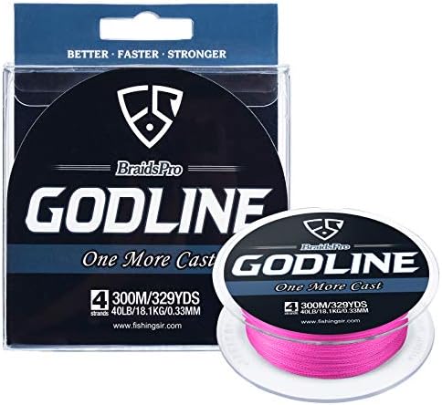 FISHINGSIR Godline Braided Fishing Line - Stronger Braid Lines - Abrasion Resistant Superline - Super Power - Great