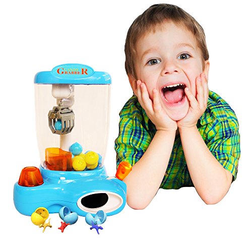 Toy Cubby Electronic Mini Arcade Claw Candy Treats and Toy Ball