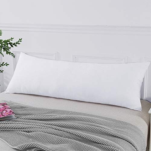 SMW Full Body Pillow Insert, Large Soft Body Pillows for Adults White