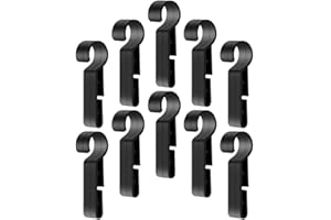 HAWILLOSCH 20Pcs Hard Hat Light Clips for Headlamp Mounting Lightweight Plastic Helmet Accessories for Secure Work Safety Eas