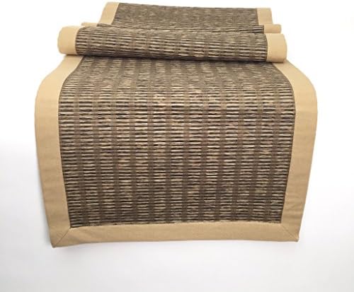 Ratan Natural Woven Table Runner, Great for Outdoor Tables and Rustic Decor