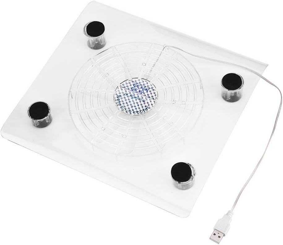 Tihebeyan Laptop Cooler Stand Ultra Quiet Cooler Fan with LED RGB Lights for PS4/PS3/Laptop