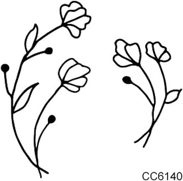 Adesivi Per Tatuaggi Freschi Piccoli Impermeabili Adesivi Per Tatuaggio Semplice Personalita In Bianco E Nero Personalita Originale 5pcs 11 60 60mm Amazon It Bellezza