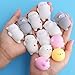 Outee Mochi Mini Squishies, 12 Pcs Squishies Toy Cat Mochi Squishies Cat Mini Animal Stress Toys Squishies Cat Mochi Animals Squishies Stress Toys Animal Reliever Stress Squishies Relief