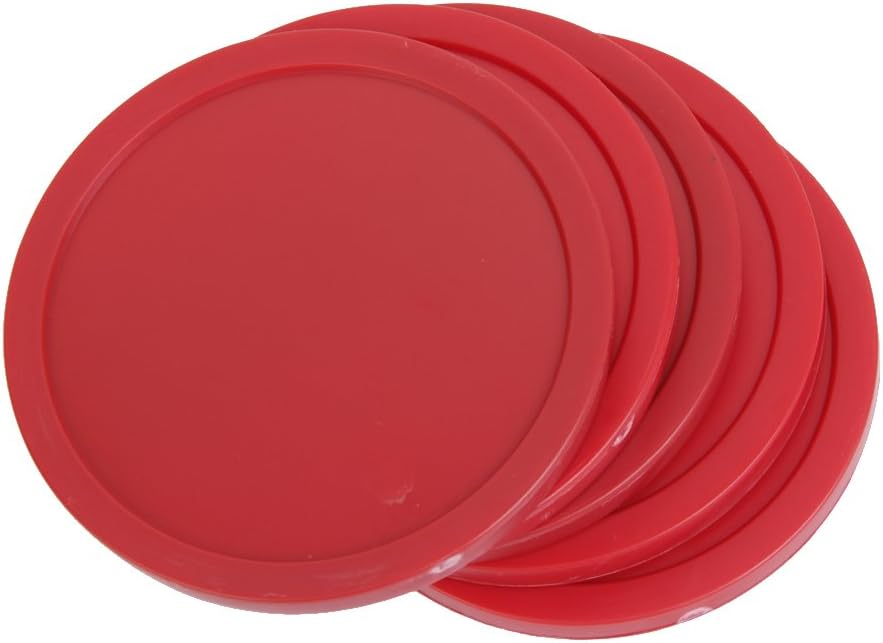 4pcs Air Hockey Arcade, Pub, Club Table Game Pucks 82mm Red