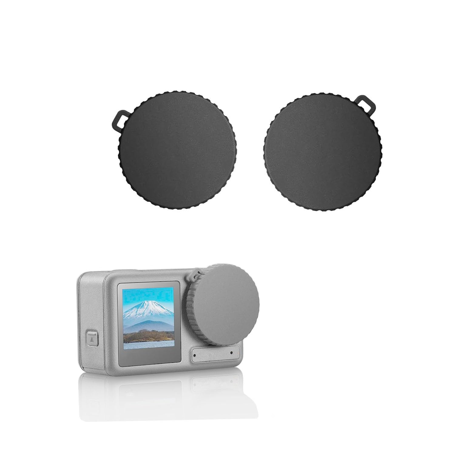 Photo 1 of 2 Pack Silicone Lens Cap Fit for Action 3 / Action 4 Sports Camera Accessories Protective Lens Dust Cover
