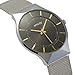 Tamlee Fashion Mesh Stainless Stylish Ultra Thin Quartz Watch Elegant Wristwatch (Black)