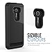Zenfone 2 Laser Case, MoKo [Shock Absorption] Slim Dual Layer Protective Case with Soft Silicone Bumper and Rigid PC Back Cover for ASUS Zenfone 2 Laser (ZE550KL / ZE551KL) 5.5 Inch - Black