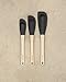 Epicurean Silicone Series Utensils, Medium Spatula, Natural with Black