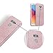 LG G6 Case, Monoy Sparkle Bling Glitter Protective Bumper 3-Layer Design Drop Protection Hybrid Clear PC TPU Case for LG G6 (Rose Gold)