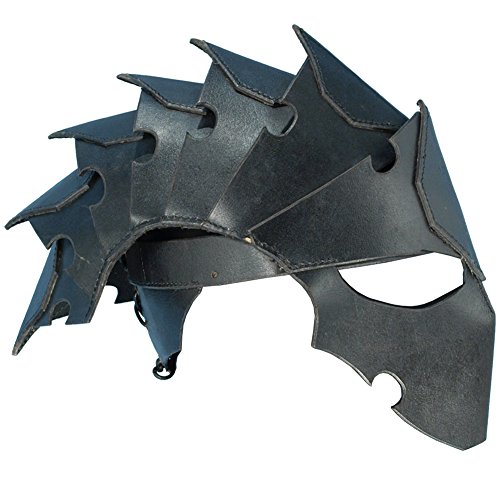 Warrior Leather Helmet, black, LARP