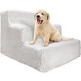 OxGord Indoor Portable Folding Ramp Ladder With Fleece Cover, 18 x 12 x 6-Inch for Dogs (Misc.)