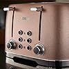 Tower-T20030BP-4-Slice-Toaster-with-7-Variable-Browning-Control-Defrost-Reheat-and-Cancel-Settings-Centering-Function-Removable-Crumb-Tray-1600-W-Blush-Pink-Glitz-Sparkle Tower T20030BP Glitz Sparkle 4 Slice Toaster, 1600W, Pink Sparkle