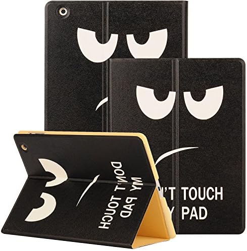 iPad 2 Case, iPad 3 Case, iPad 4 Case, AiSMei HD Painting Folio Case, 9.7-Inch Smart Stand Case Cover [Auto Wake Up/Sleep] for Apple iPad 2 / 3 / 4 [ Old iPad Before 2013 ] - Don't touch my Pad