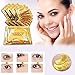 ACE BEAUTY 16-pair Crystal Collagen Gold Powder Eye Mask - Luxury Skin Care 24K Gold Eye Patches for Dark Circles - Anti-Aging and Wrinkle-Free Skin - Rejuvenated Younger Looking Eyes