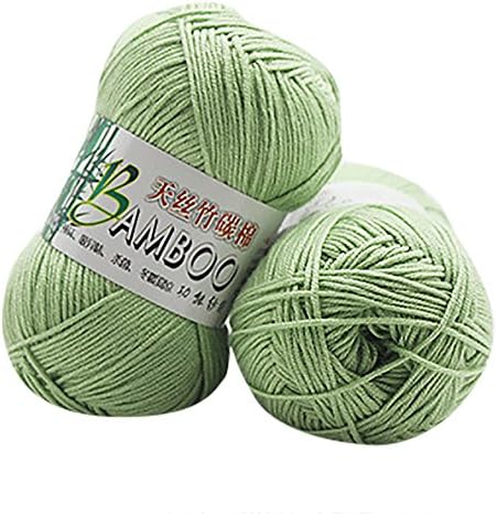 Clearance Sale! Yarns for Knitting Crochet Craft,KFSO Bamboo Cotton Yarn - Hand Knitting Knicker Yarn Crochet Soft Scarf Sweater Hat Yarn Knitwear Wool (D)