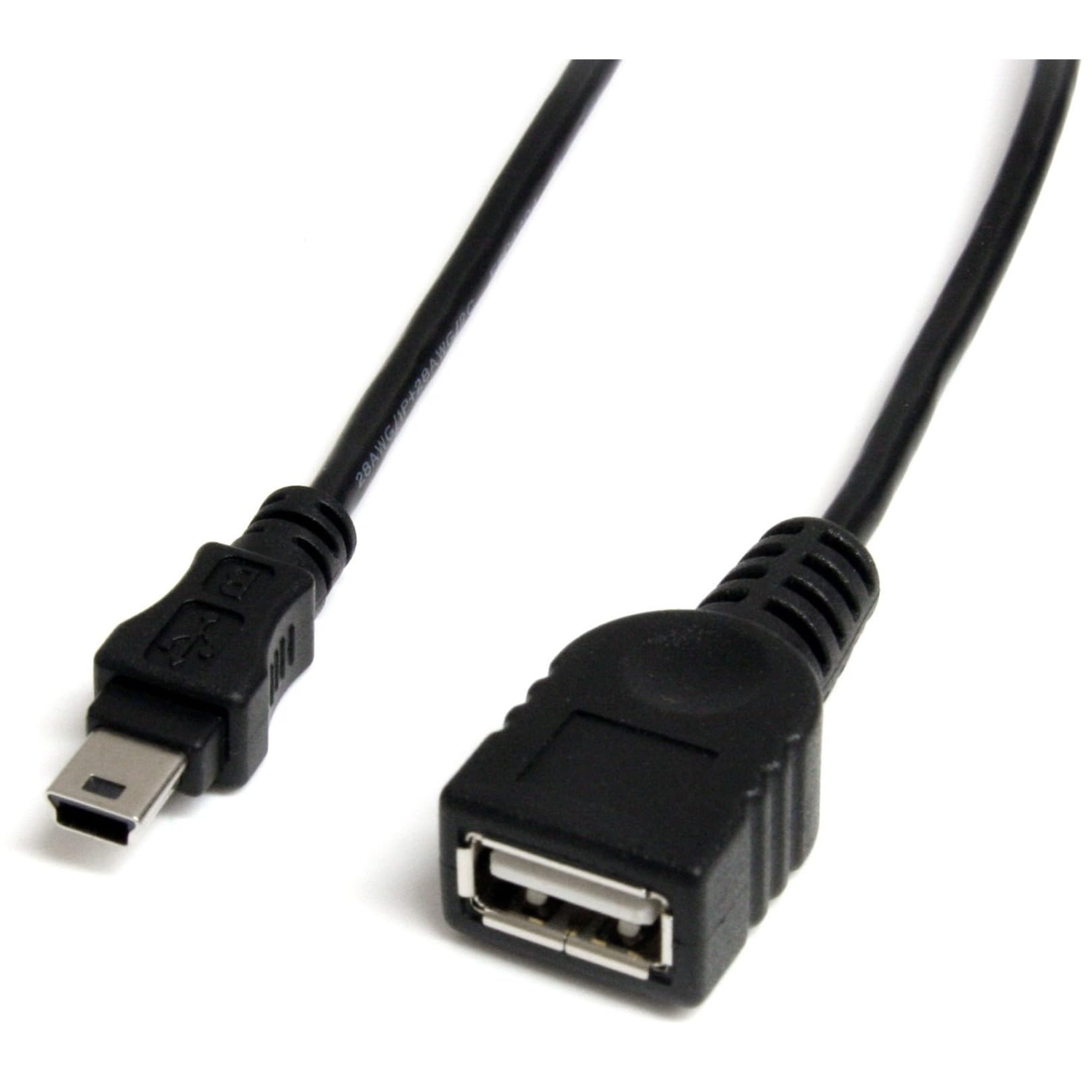 StarTech 1 feet Mini USB 2.0 Cable - USB A to Mini B F/M