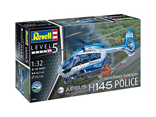Revell 04980, Airbus H145 Police suveillance helicopter, 1:32 Scale Plastic Model - Thumbnail 2