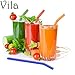 VILA Colorful Glass Drinking Straws with Brush, Comfortable, Reusable, Eco-Friendly, Ergonomically Bent, BPA-Free, Rust-Proof, Scratch-Proof, Dishwasher Safe, Set Includes 4 Straws, 1 Brush, 1 Cloth