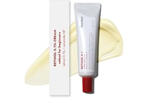 FRANKLY Retinol 0.1% Cream, 1.01 fl oz - Beginner Retinol | Night Cream | with Ceramides & Natural Ginseng | Anti-aging, Wrinkles Care, Reduces Congestion and hyperpigmentation | Korean Skin Care