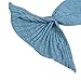 Feiuruhf Soft Mermaid Tail Blanket Handmade Living Room Sleeping Bag For Kids (blue)