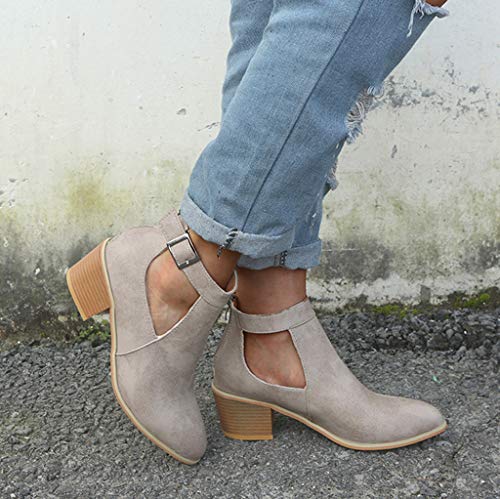 5 Sandals+THENLIAN+Ladies+Square+Fashion