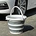 FOSJGO Portable Collapsible Plastic Bucket with Handle Ice Bucket Bucket Camping,car Washing Bucket,Collapsible Bowls for Camping, Fishing,10L Cleaning Bucket Fold-able Water Container for Fishing
