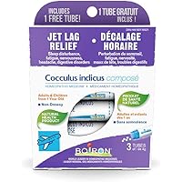 Boiron Cocculus Indicus Compose 3 tubes. Homeopathic medicine for Jet Lag Relief - Travel essential for relief from sleep dis
