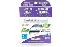 Boiron Cocculus Indicus Compose 3 tubes. Homeopathic medicine for Jet Lag Relief - Travel essential for relief from sleep dis