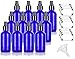 4 oz / 120 ml Cobalt Blue Glass Boston Round Bottle with Black Treatment Pump (12 Pack)