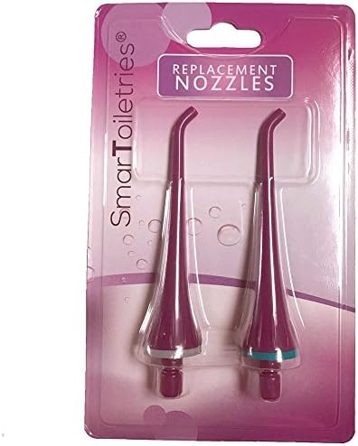Replacement Tips for SmarToiletries Professional Water Flosser / Oral IrrigatorTwin Pack (Mauve Purple)