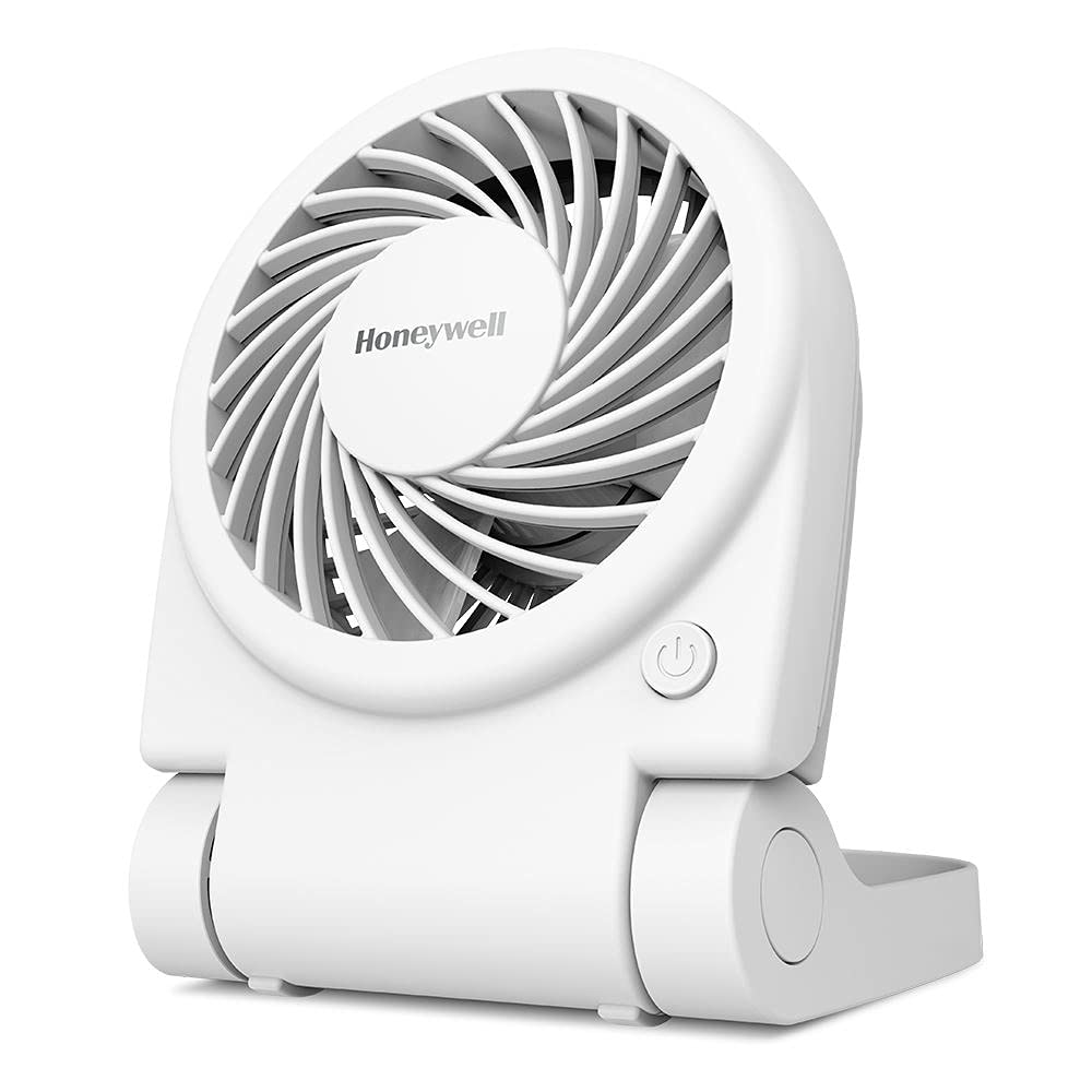 HONEYWELL Mini USB Desk Fan Small Quiet Personal Turbo Portable Table Fan