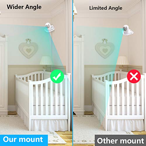 image for BoomBa Infant Optics DXR-8 Baby Monitor Mount - Corner Camera Shelf fo