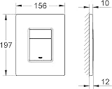 GROHE Even Flush Plate Matt Black GD2 Cistern Dual Flush Water-Saving view 6