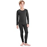 songcode Thermal Underwear for Kids Long Johns, Boys Thermal Underwear Set for Skiing, Base Layer Long Underwear Boy Winter