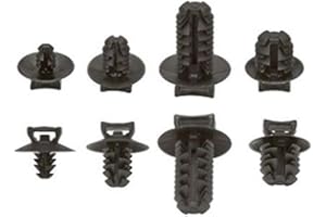 Panduit PUM-071-C30 Fir Tree Push Mount, .25 - .28-Inch Panel Hole Range, Heat Stabilized, Black (100-Pack)