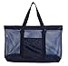 Super Large Mesh Tote Beach Bag - 24 x 15 x 6 - Can be Personalized (Blank Blue)
