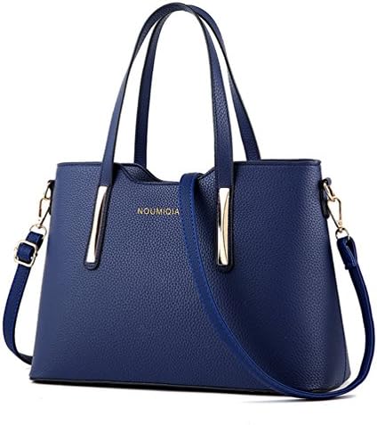 Women's PU Leather Shoulder Bags Top-Handle Handbag Tote Bag Fashion Cross Body Bag XMLiZhiGu Dark Blue