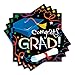 Cool Graduation Streamers and Confetti Luncheon Napkins Party Tableware, Paper, 6.5