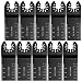 LITTLEGRASS 10PCS Professional Wood Universal Quick Release Oscillating Tool Blades Multitool Saw Blade For Fein Multimaster Porter Rockwell Cable Black Decker Bosch Craftsman Dewalt primary