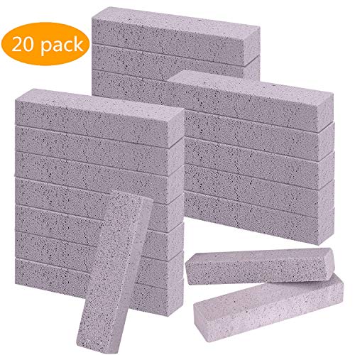 Pumice Cleaning Stone Pumice Sticker Cleaner Scouring Pads Grill Brick for Removing Toilet Bowl Ring,Bath,Swimming Pool,Kitchen and Household(20 Pack) - Thumbnail 7