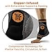 Compression Ankle Brace with Silicone Ankle Support and Anti-Microbial Copper. Plantar Fasciitis, Foot, Achilles Tendon Pain Relief. Prevent and Support Ankle Injuries & Soreness