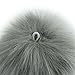 DIY 12pcs Faux Raccoon Fur Pom Pom Ball for Knitting Hat DIY Accessories - Neutral Color
