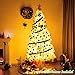 Goplus 7ft Artificial White Christmas Tree Xmas Pine Tree with Solid Metal Legs Perfect for Indoor and Outdoor Holiday Decoration
