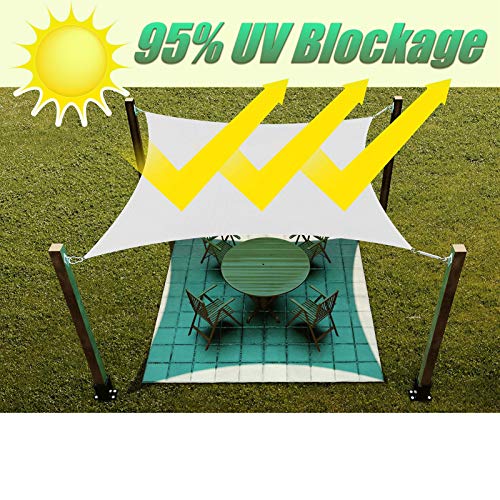 XXJF Sonnensegel Mit Uv Schutz Wetterbeständiger Uv Schutz PES Polyester Wetterschutz Wasserabweisend Für Draußen… – Bild 5