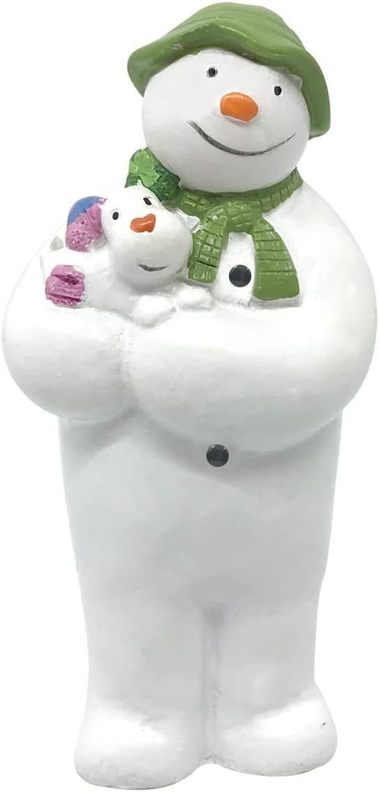 Creative Party BX304 The Snowman Holding The Snowdog Cake Decoration-1 Pc