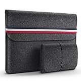 HOMIEE 13 Inch MacBook Air Laptop Sleeve Case for 2016-2019 MacBook Pro, 2017-2019 MacBook Air, 12.9" iPad Pro, Dell XPS 13, Lenovo Yoga 13, Surface Pro/HP/Chromebook Ultra Slim Notebook, Dark Gray