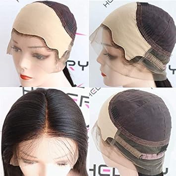Amazon Com Hebery Pre Made Fake Scalp Bald Cap Pre Plucked